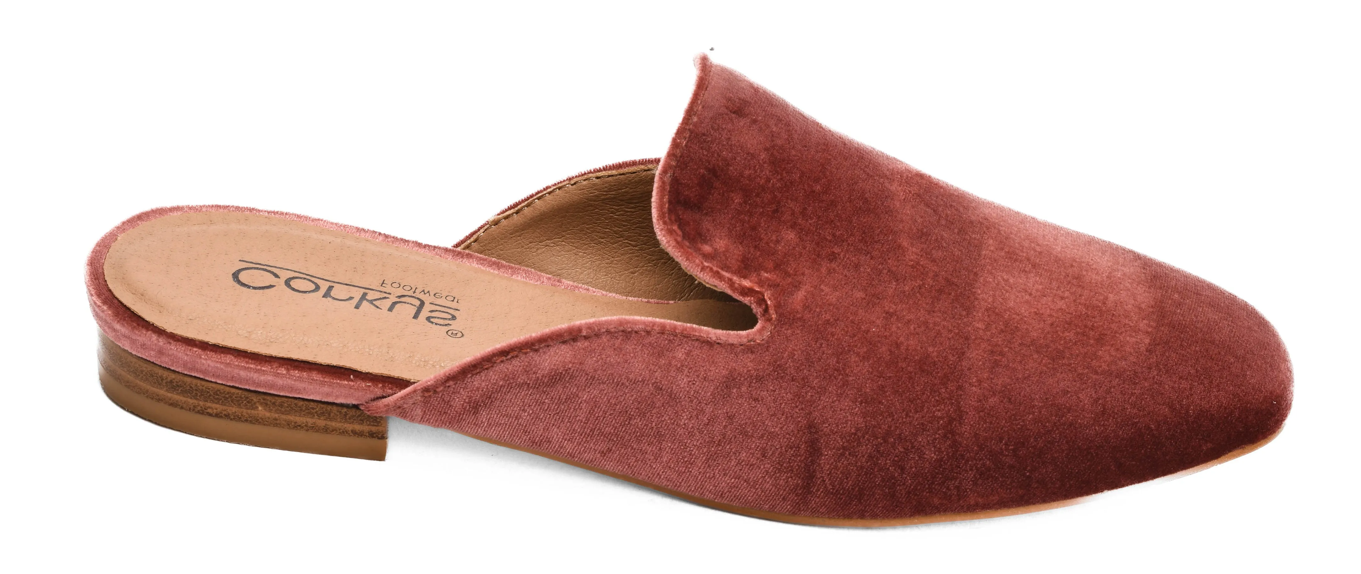 Blush Velvet Spotlight Mules by Corkys