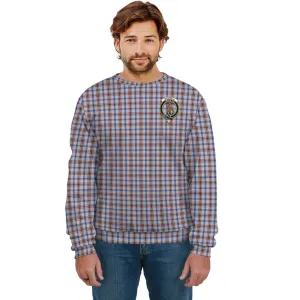 Boswell Tartan Sweatshirt with Family Crest