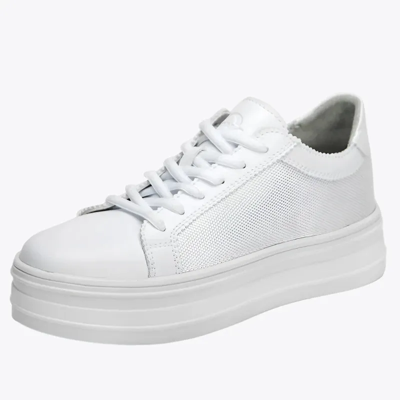 Breathable White Women's Shoes