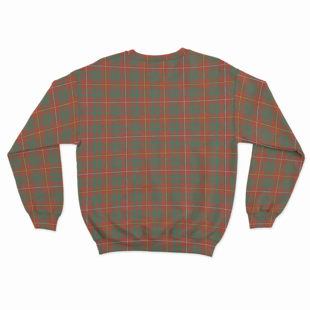 Bruce Ancient Tartan Sweatshirt with Family Crest