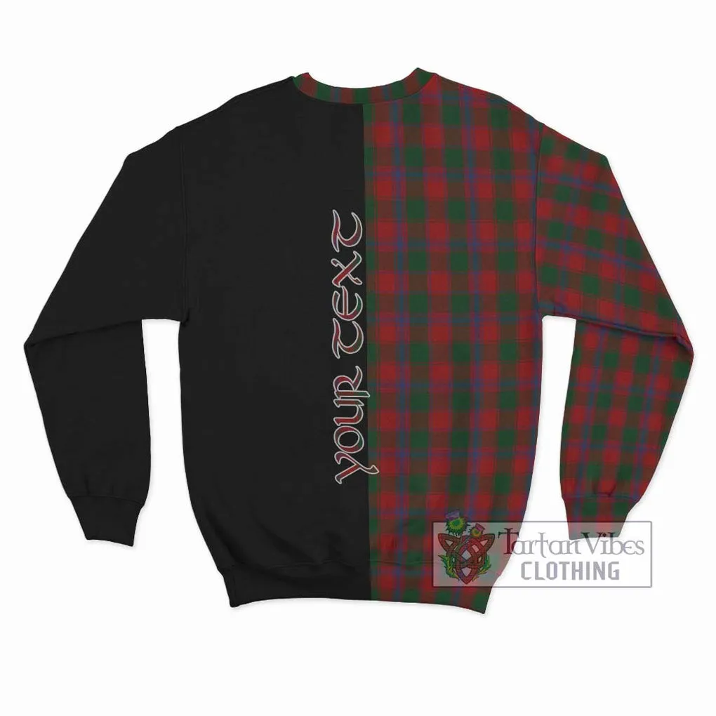 Bruce Old Tartan Sweatshirt with Family Crest and Half Of Me Style