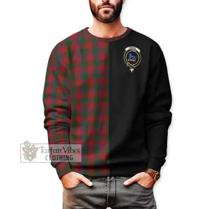 Bruce Old Tartan Sweatshirt with Family Crest and Half Of Me Style