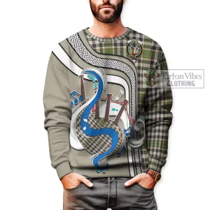 Burns Check Tartan Sweatshirt with Epic Bagpipe Style