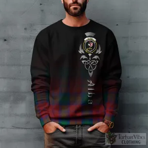 Byres (Byses) Tartan Sweatshirt Featuring Alba Gu Brath Family Crest Celtic Inspired