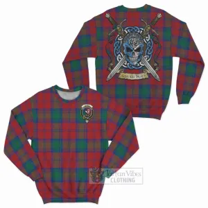 Byres (Byses) Tartan Sweatshirt with Family Crest Celtic Skull Style