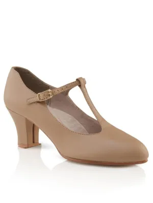 CAPEZIO 2 IN T-STRAP CHARACTER (CARAMEL)