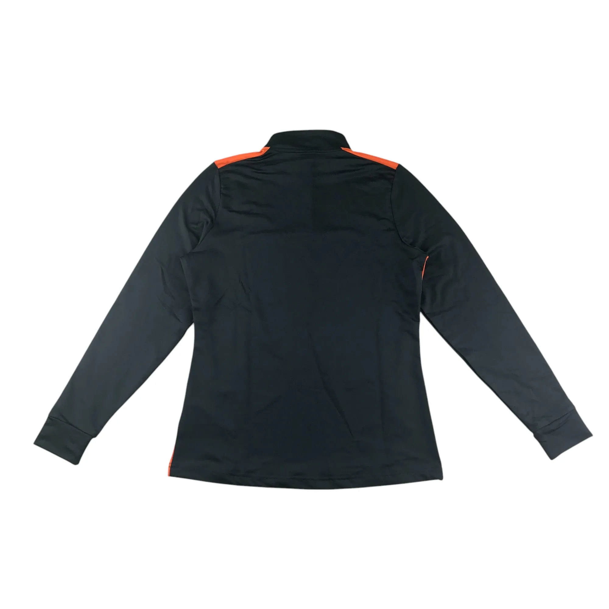 Castore Rangers FC coaches training sweatshirt women size UK 8 charcoal grey and orange quarter zipper