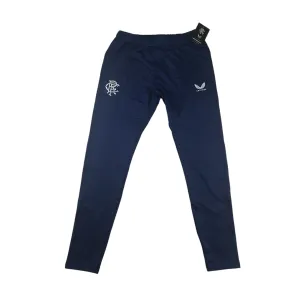 Castore Rangers FC players training legging joggers junior large 10-12 years navy blue slim leg