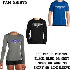 Catalina Foothills Girls Soccer Performance Fan Tee Design #3 Women's and Unisex