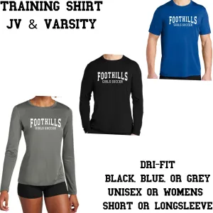 Catalina Foothills Girls Soccer Performance Training Practice Tee Players Only Women's and Unisex