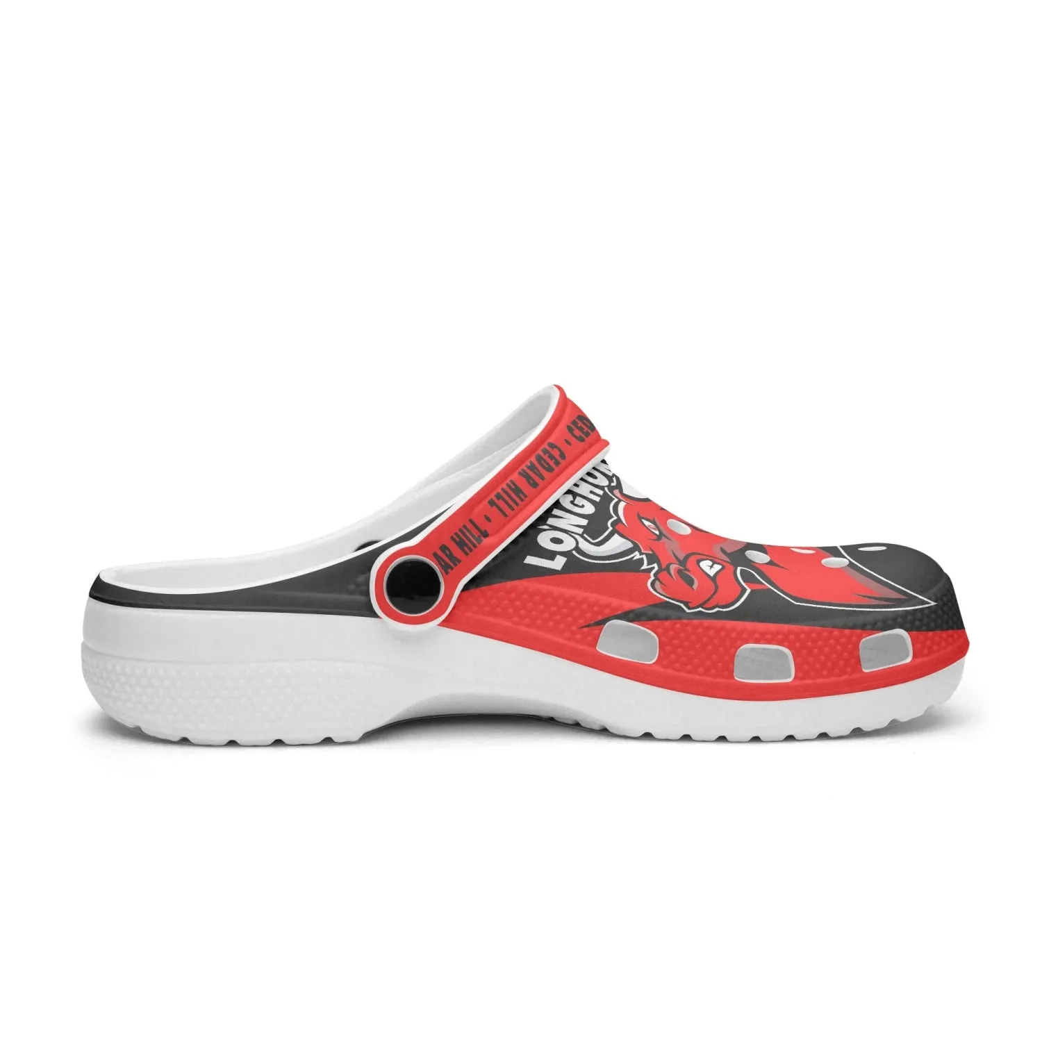 Cedar Hill Longhorns  413. All Over Printed Clogs