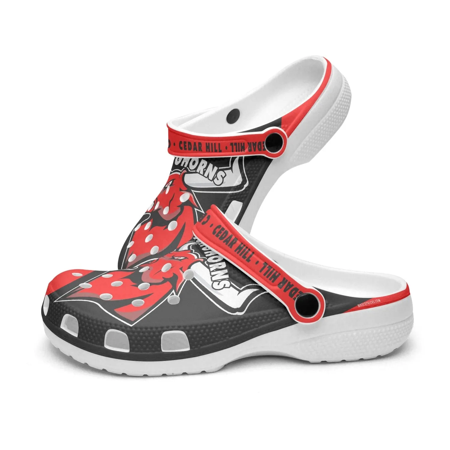 Cedar Hill Longhorns  413. All Over Printed Clogs