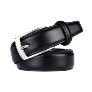 Classy Men Classic Black Leather Belt