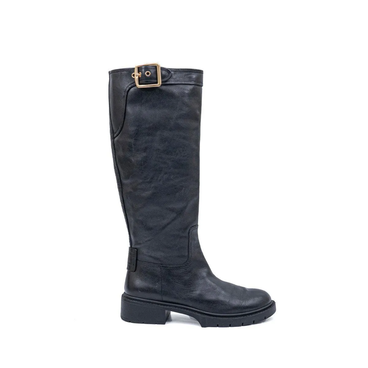 Coach Lili High Boots Leather Black Colour For Women