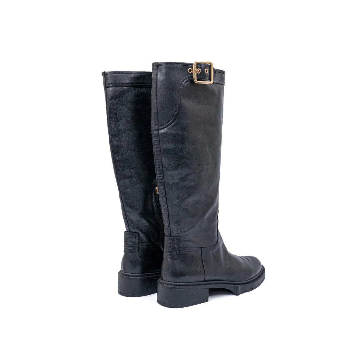 Coach Lili High Boots Leather Black Colour For Women