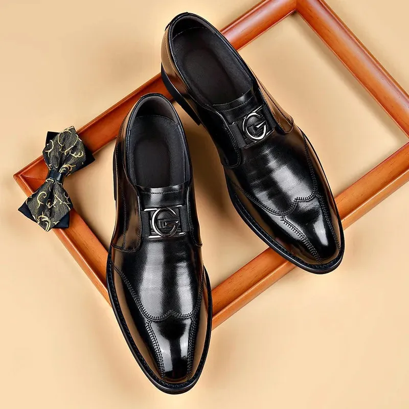 Colin – Men's Classic Leather Slip-On Dress Shoes