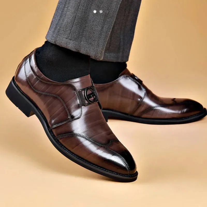 Colin – Men's Classic Leather Slip-On Dress Shoes