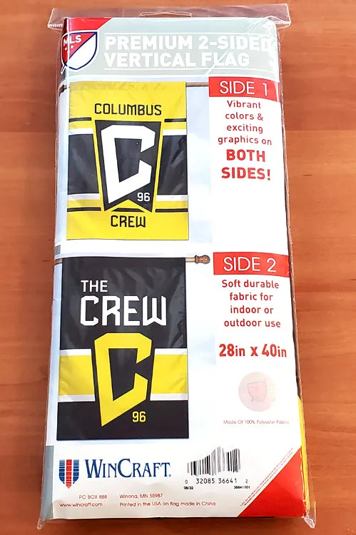 Columbus Crew Official MLS Soccer Team Logo 2-Sided Wall BANNER - Wincraft Inc.