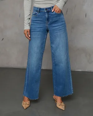 Connie High Rise Frayed Hem Jeans