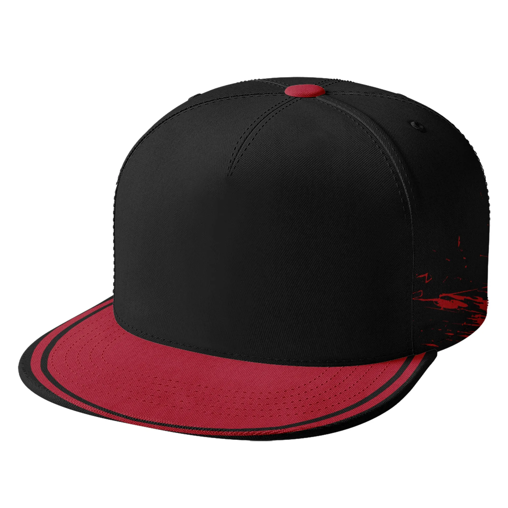 Custom Black Red Atlanta MaxSoul Shoes and Hat Combo Offer Personalized Combo ZH-D020264-3