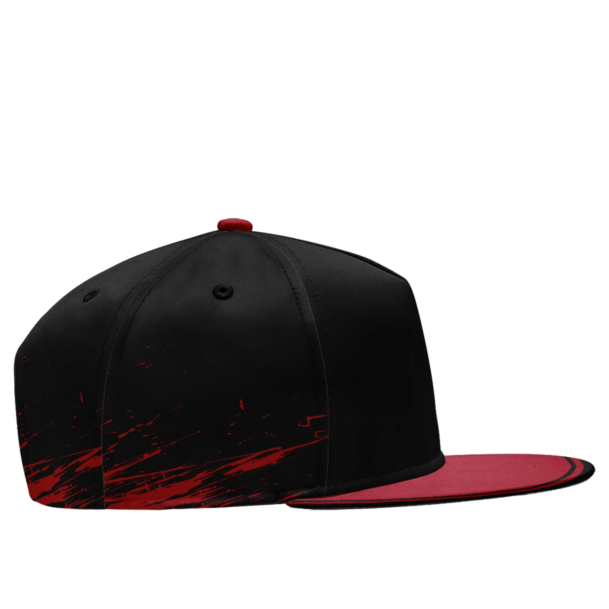 Custom Black Red Atlanta MaxSoul Shoes and Hat Combo Offer Personalized Combo ZH-D020264-3