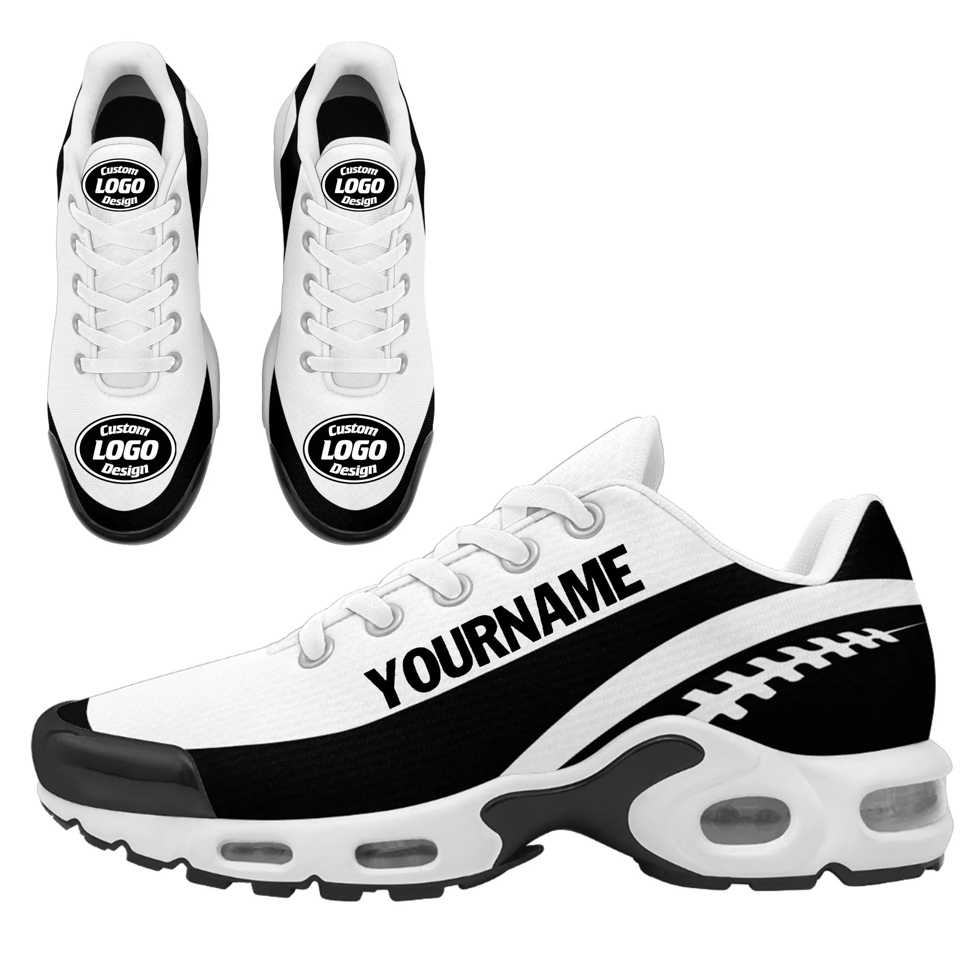 Custom Black White Jersey and TN Shoes Combo Offer Personalized ZH-D0200101-19