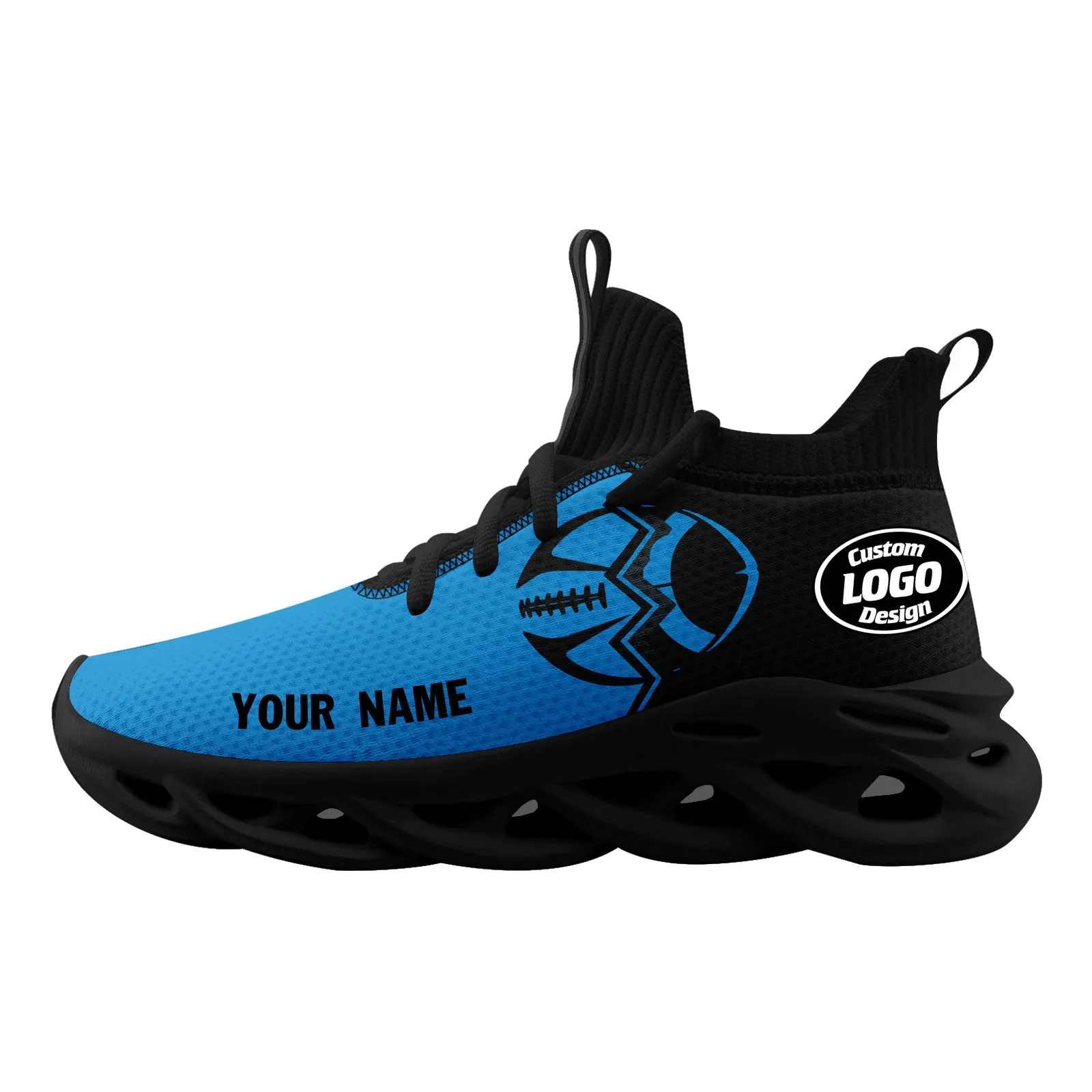 Custom Blue Black North Carolina MaxSoul Shoes and Hat Combo Offer Personalized Combo ZH-D028017-3