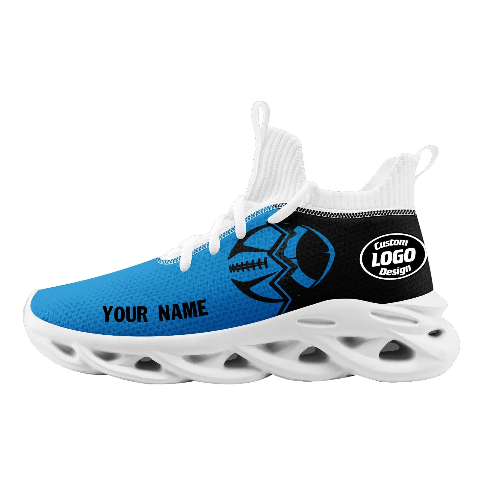 Custom Blue Black North Carolina MaxSoul Shoes and Hat Combo Offer Personalized Combo ZH-D028017-3