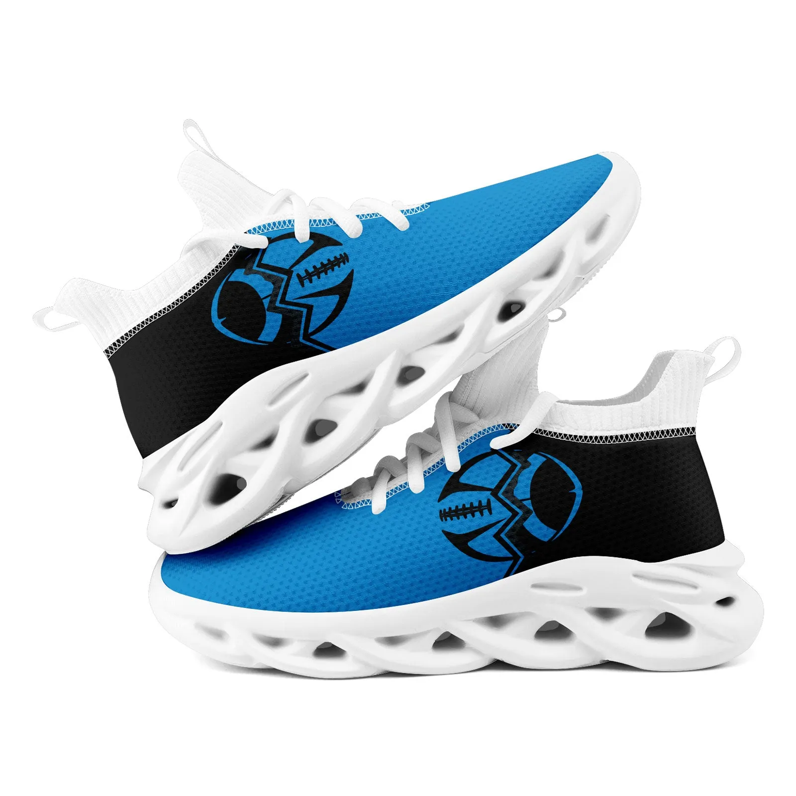 Custom Blue Black North Carolina MaxSoul Shoes and Hat Combo Offer Personalized Combo ZH-D028017-3