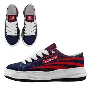 Custom Blue White Massachusetts Shoes Personalized Sneaker FN038-D023003-26 Custom Online