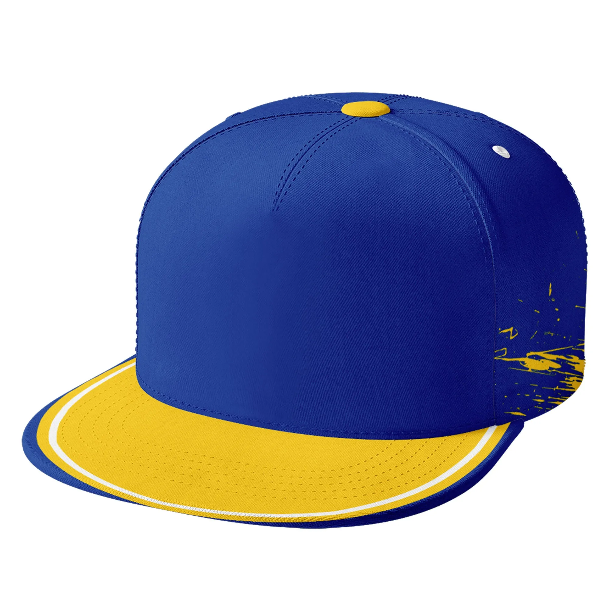 Custom Blue Yellow Los Angeles MaxSoul Shoes and Hat Combo Offer Personalized Combo ZH-D020264-15