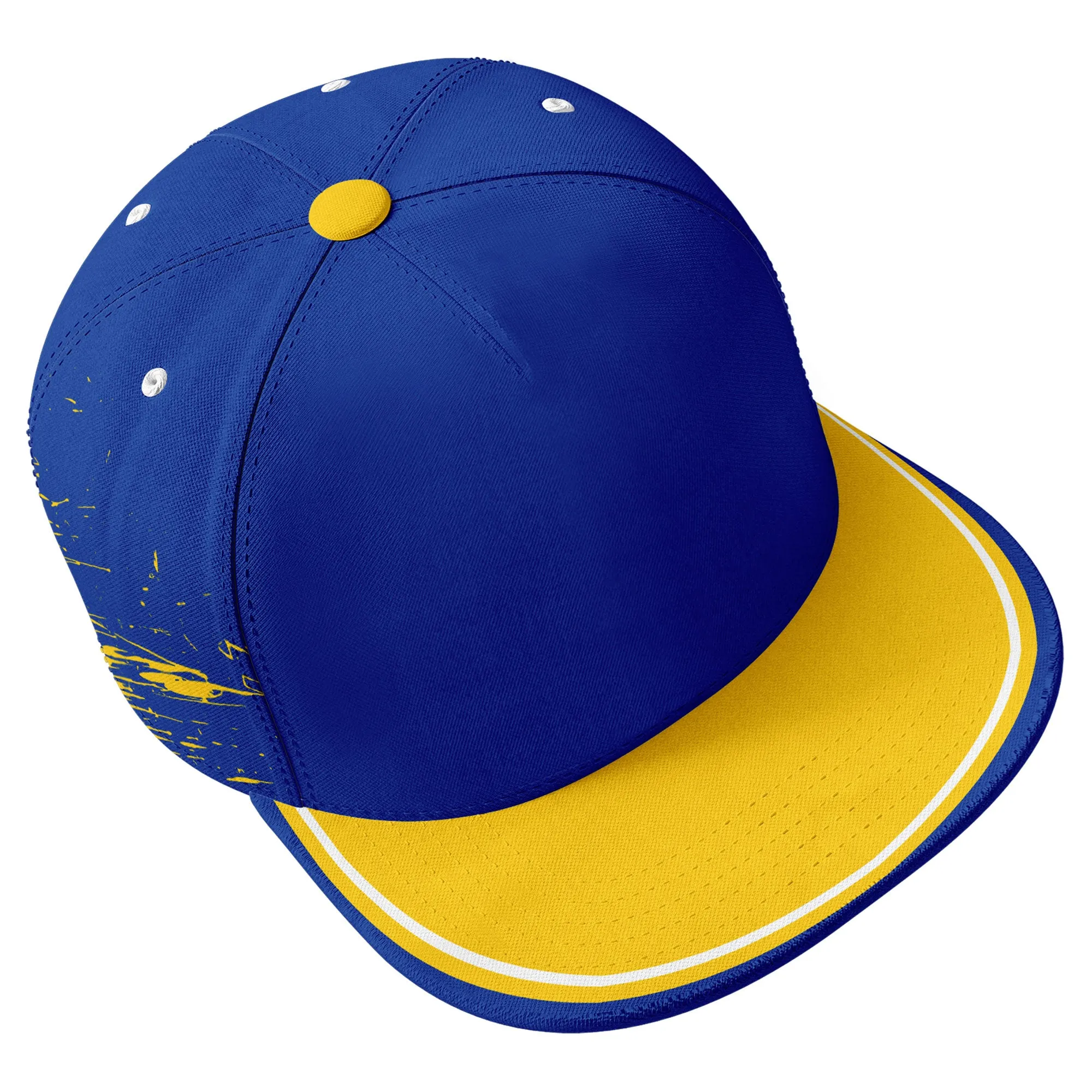 Custom Blue Yellow Los Angeles MaxSoul Shoes and Hat Combo Offer Personalized Combo ZH-D020264-15