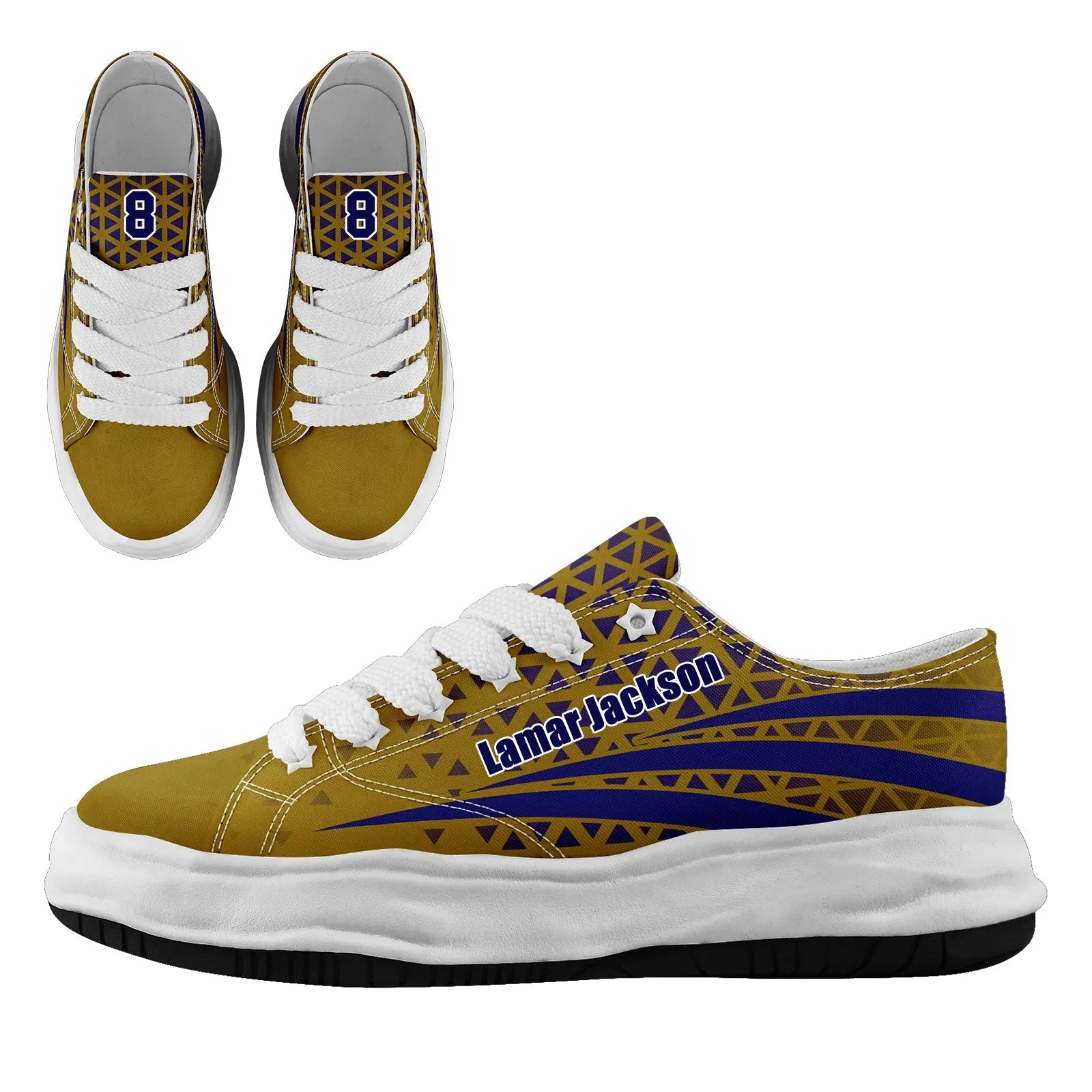 Custom Blue Yellow Maryland Shoes Personalized Sneaker FN038-D023003-2 Custom Online