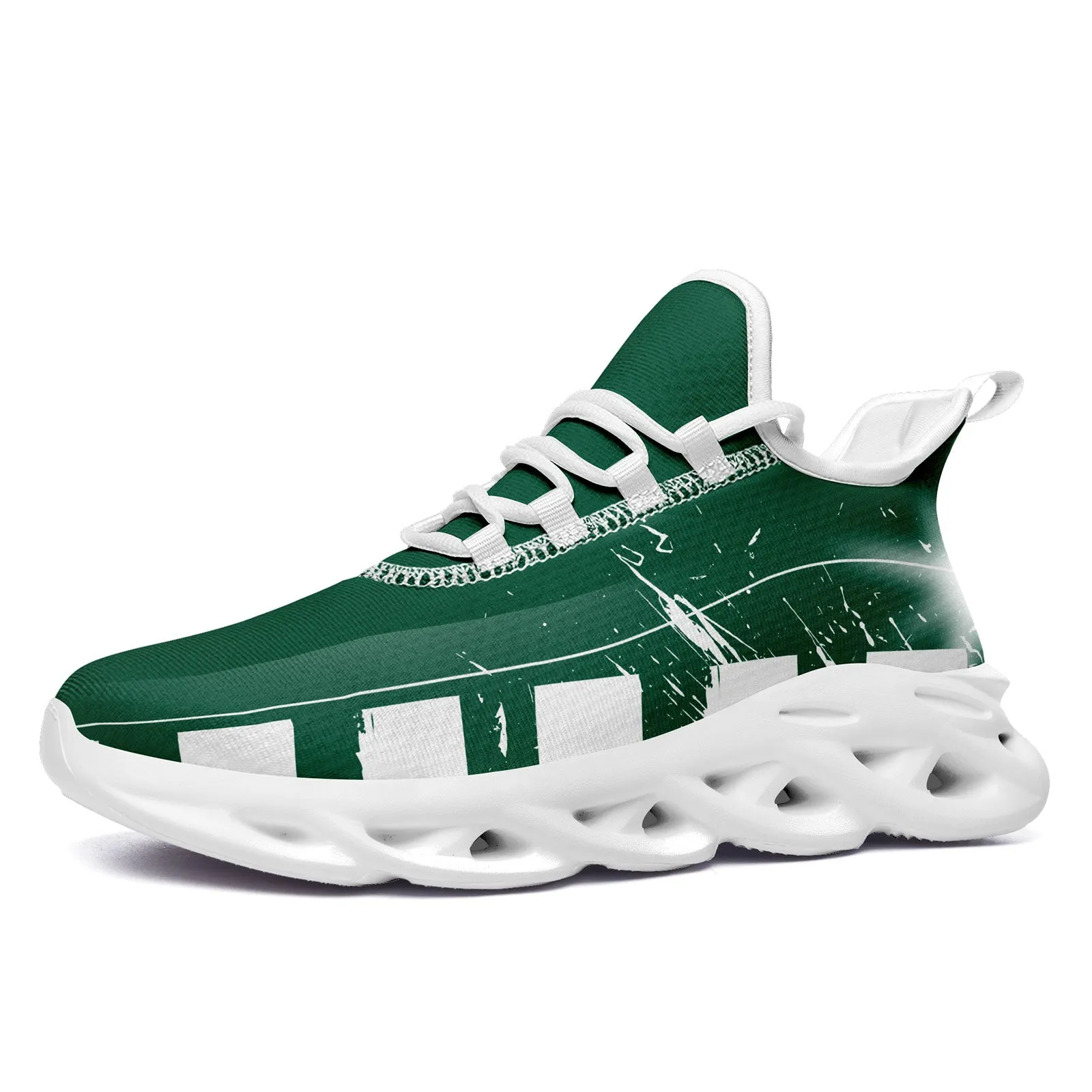 Custom Green White New York MaxSoul Shoes and Hat Combo Offer Personalized Combo ZH-D020264-28