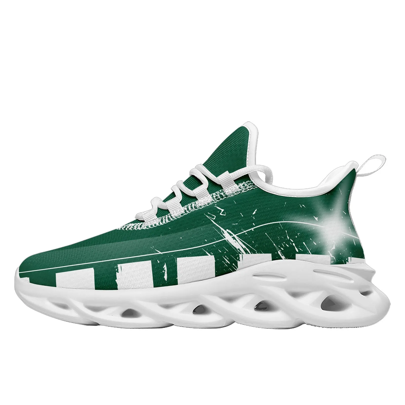 Custom Green White New York MaxSoul Shoes and Hat Combo Offer Personalized Combo ZH-D020264-28