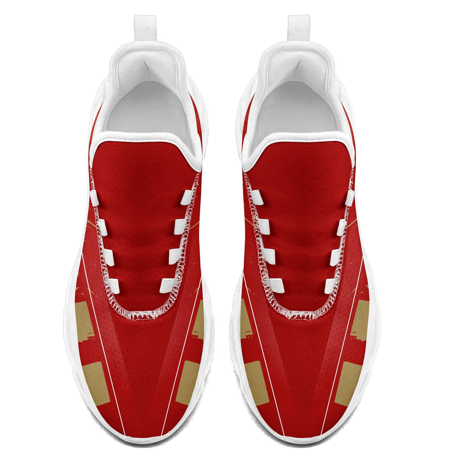 Custom Red Yellow San Francisco Maxsoul Shoes Personalized Sneaker FN003-D020260-25