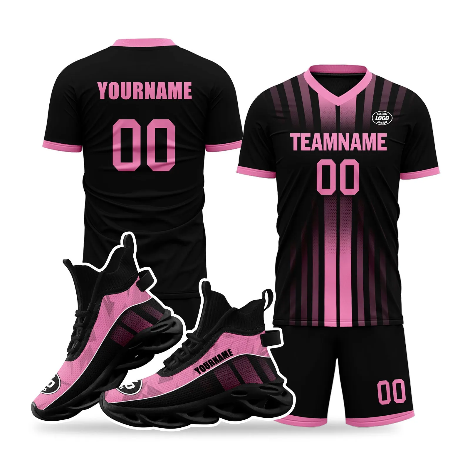 Custom Soccer Uniform Jersey and Maxsoul Shoes Personalized Sneaker Combo ZH-D020159-5