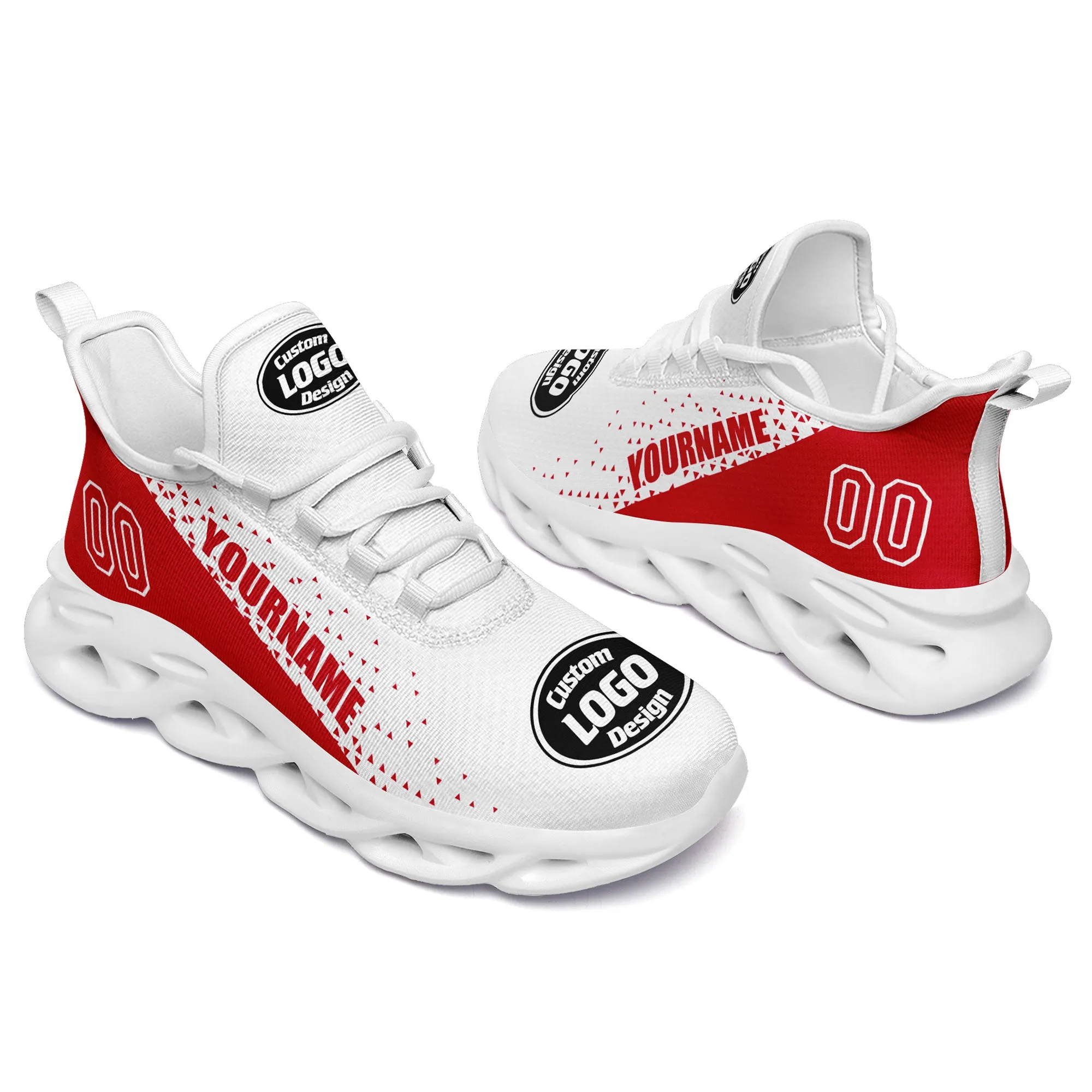 Custom White Red Jersey MaxSoul Shoes and Hat Combo Offer Personalized ZH-D0b008e-b