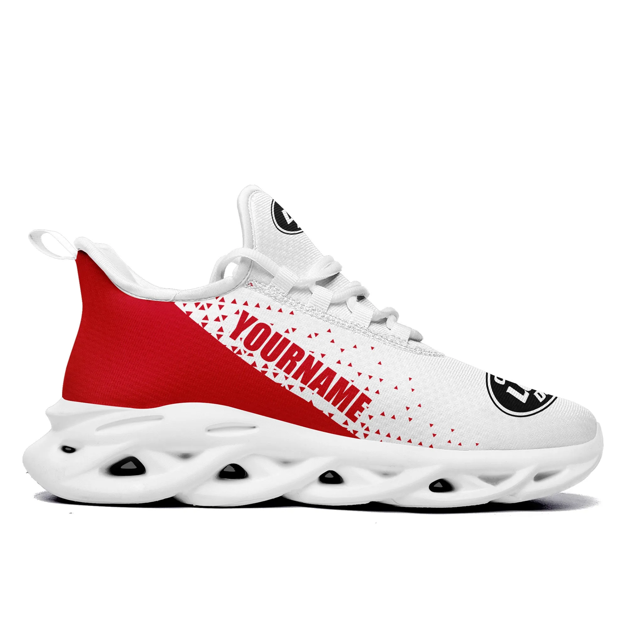 Custom White Red Jersey MaxSoul Shoes and Hat Combo Offer Personalized ZH-D0b008e-b