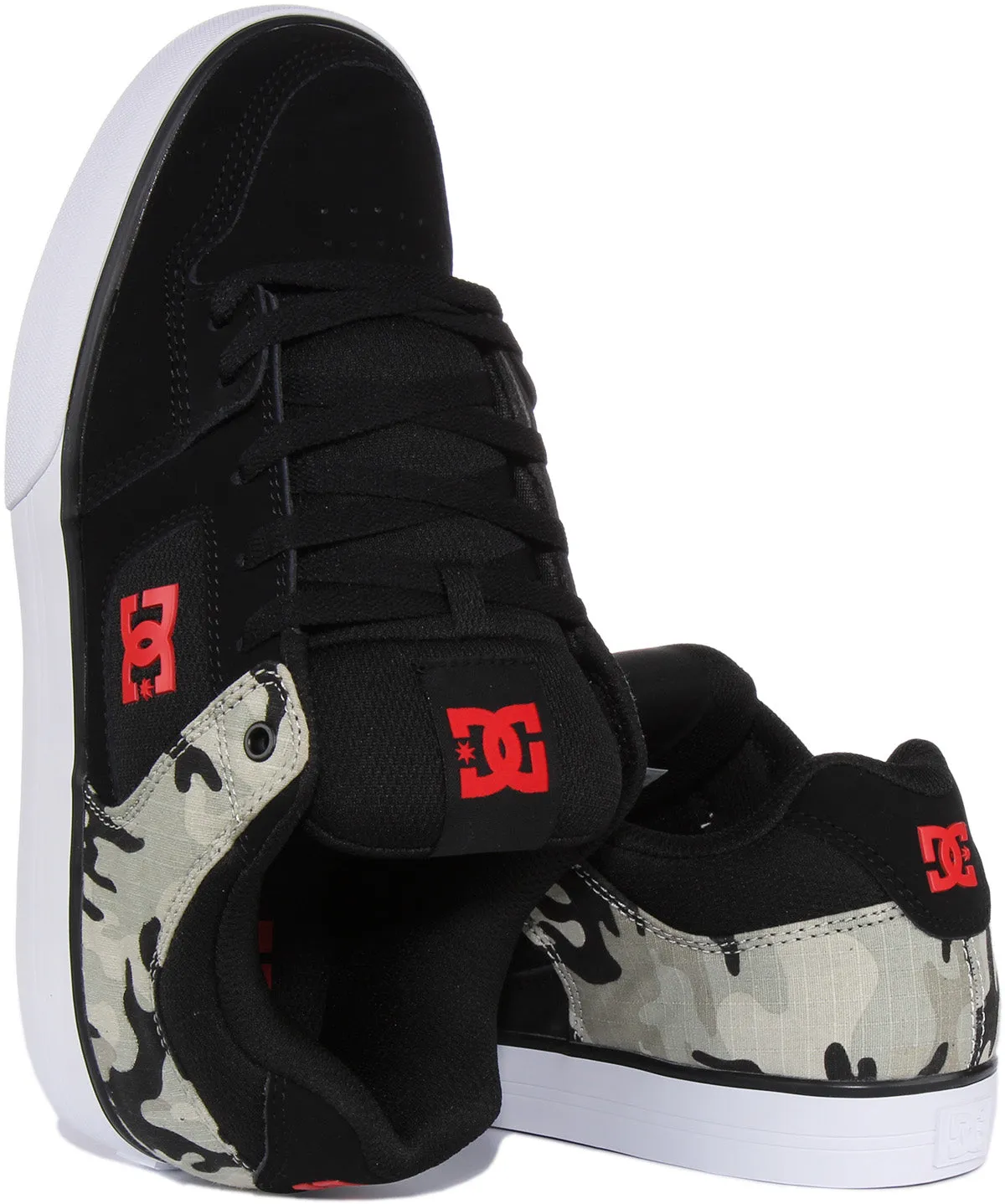 Dc Shoes Pure In Black Camo For Men