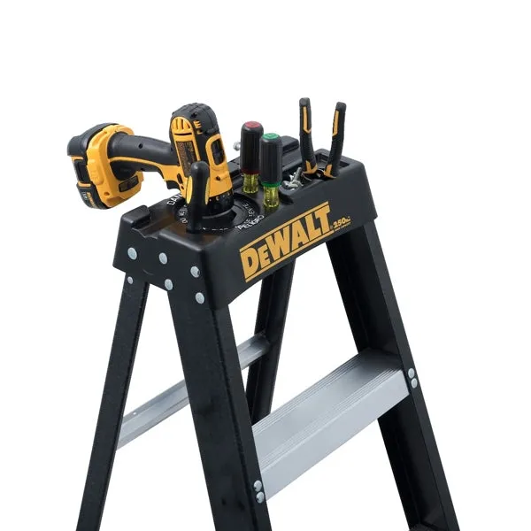 DeWALT by Louisville DXL3110 Series DXL3110-08 Step Ladder, 8 ft H, Type I Duty Rating, Fiberglass, 250 lb