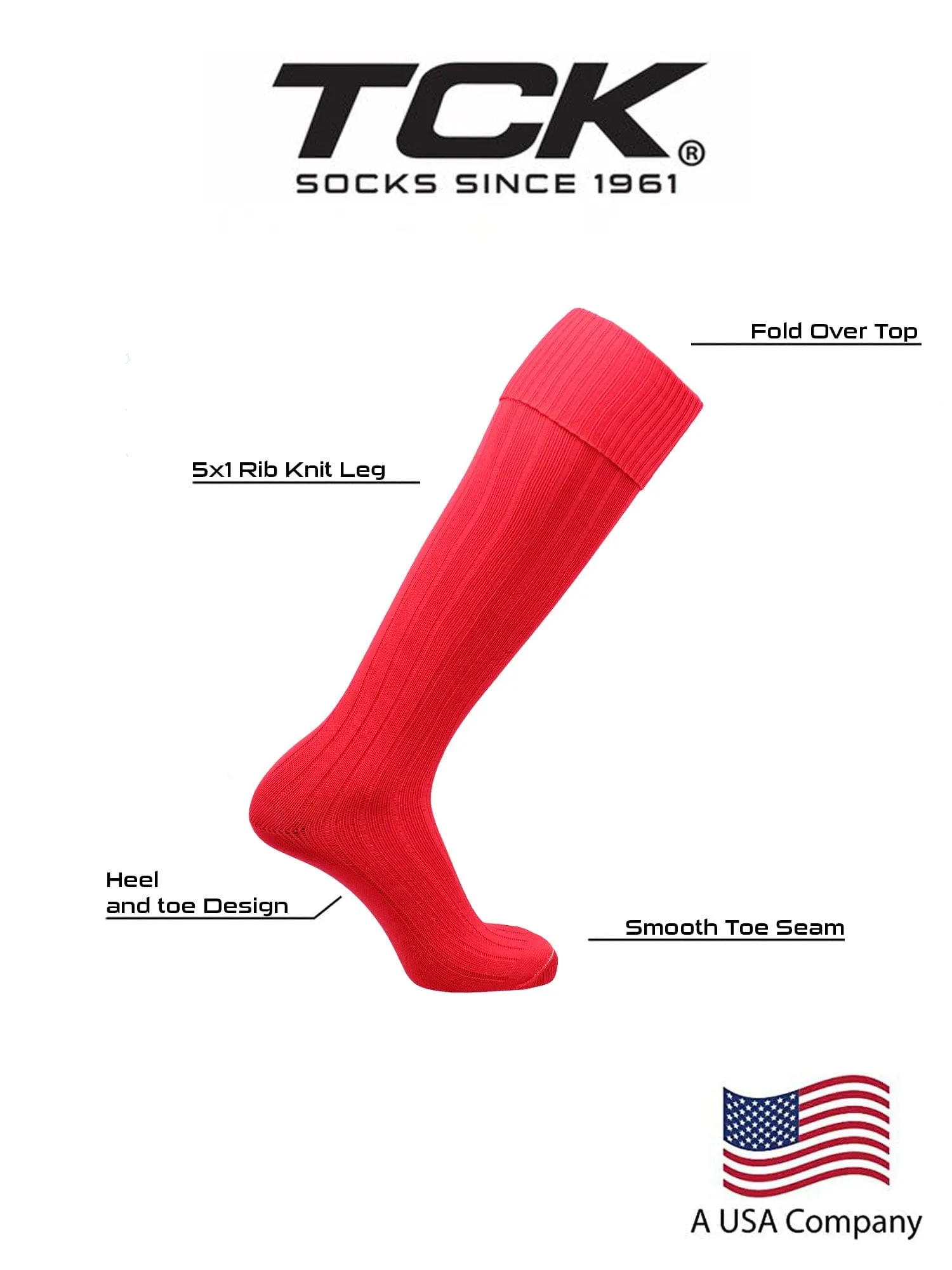 European Soccer Socks Fold Down Top