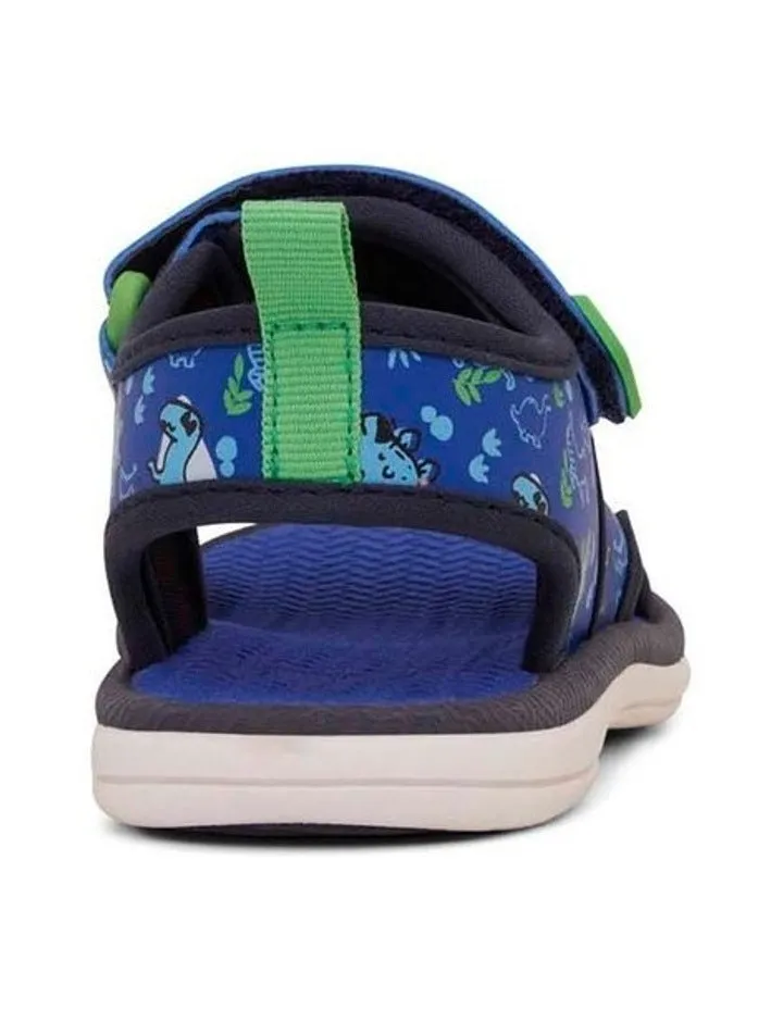 Fisher Beach Sandals - Navy Black Dino