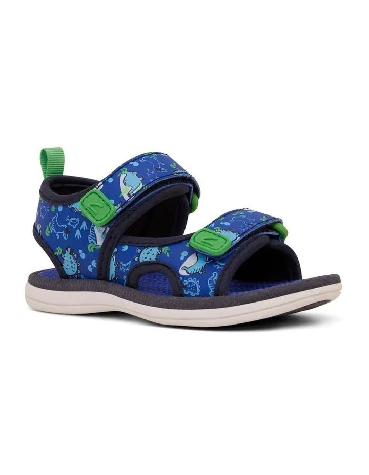 Fisher Beach Sandals - Navy Black Dino