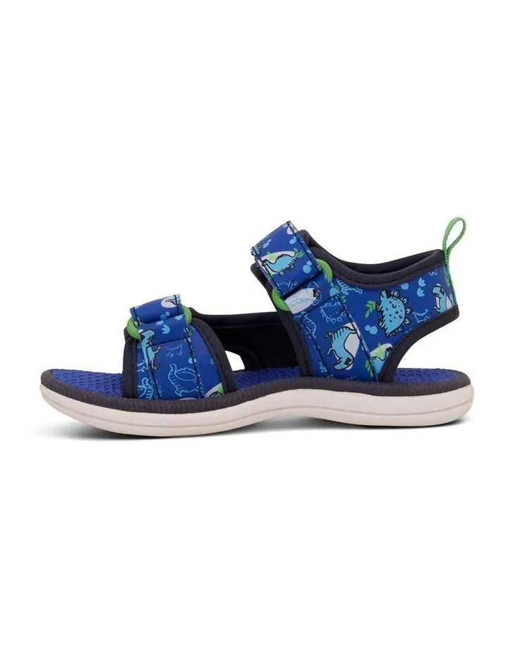 Fisher Beach Sandals - Navy Black Dino