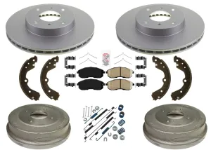 Fits 93-98 Altima Performance Brake Disc Rotors Pads Drum Brake Shoes Springs