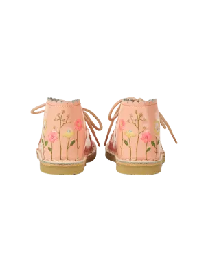 Flower Pop Scallop Boot - Blush