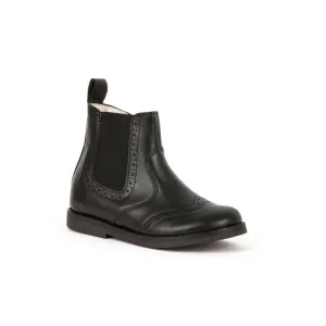 Froddo: Chelys Brogue Boots - Black Leather