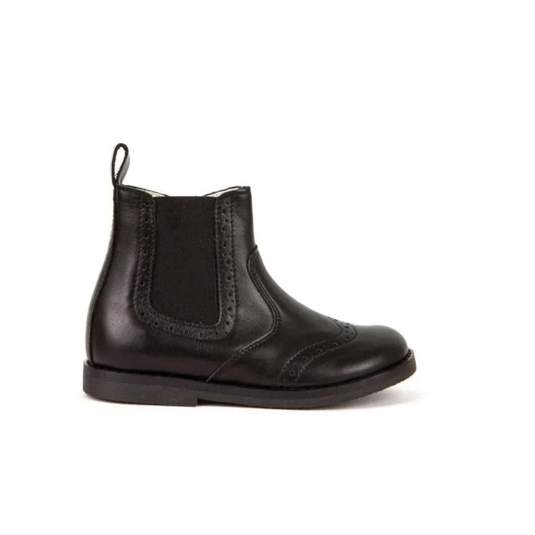 Froddo: Chelys Brogue Boots - Black Leather