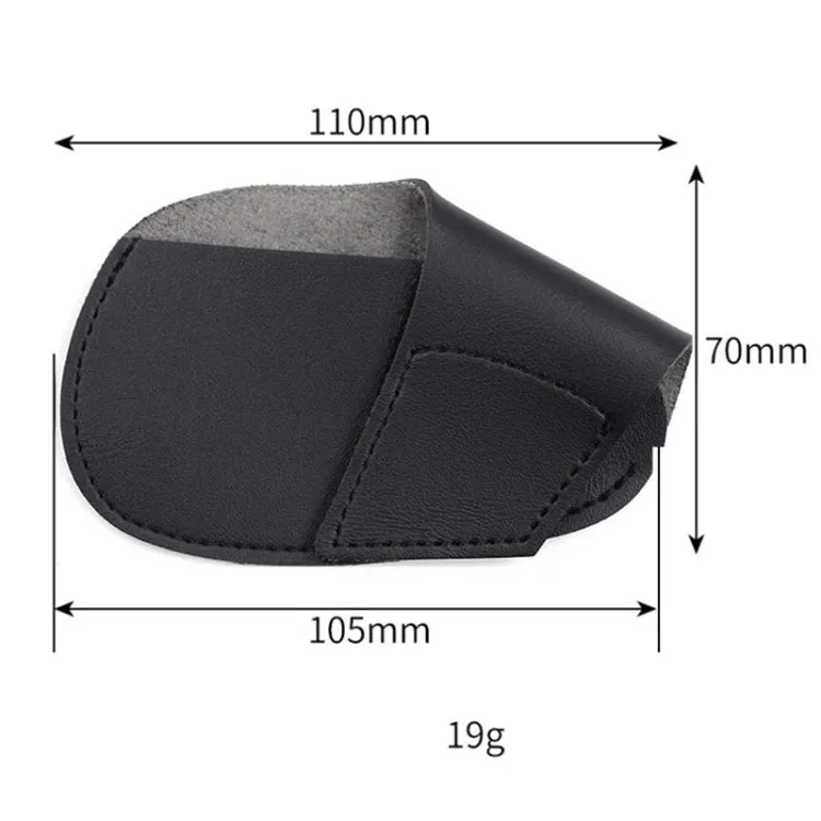 Golf Club Leather Cover Golf Club Cap Protective Cover(Black)